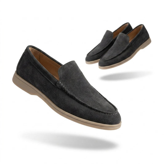 Dajiwear Summer Walk Suede Loafers – Jet Black