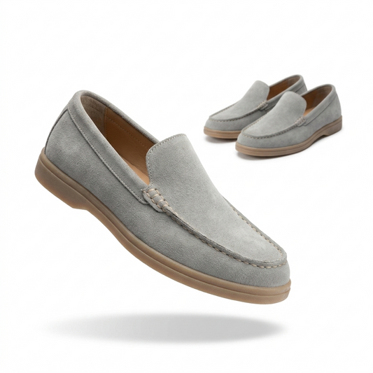 Dajiwear Summer Walk Suede Loafers – Gray