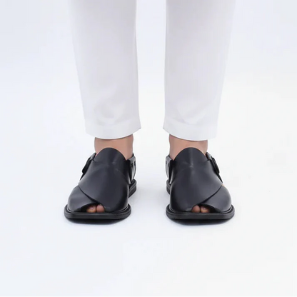 Premium Leather Charsadda Chappal for Men