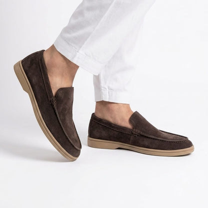 Dajiwear Summer Walk Suede Loafers – Espresso Brown