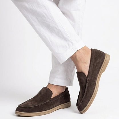 Dajiwear Summer Walk Suede Loafers – Espresso Brown