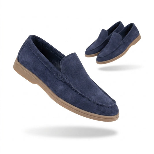 Dajiwear Summer Walk Suede Loafers – Navy Blue